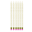 Artificial Garland 1 Pc - White with Green leaves and Pink Flower at bottom-Global Food Hub