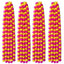 Artificial Marigold Garland 1 Pc-Yellow and Light Pink-Global Food Hub