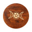 Artisan Round Wooden Side Table-Global Food Hub