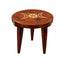 Artisan Round Wooden Side Table-Global Food Hub
