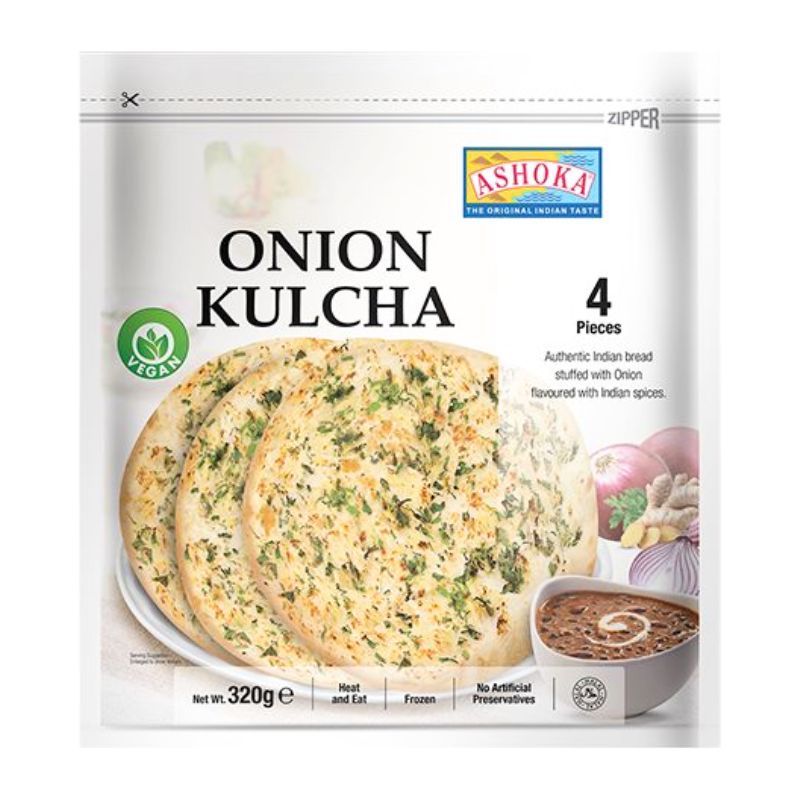 Ashoka Frozen Onion Kulcha- 320g / 4pcs-Global Food Hub