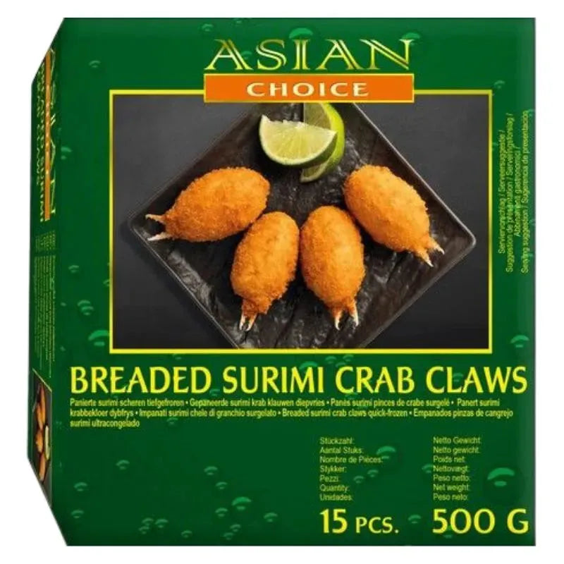 Asian Choice - Frozen Breaded Surimi Crab Claws - 500g-Global Food Hub