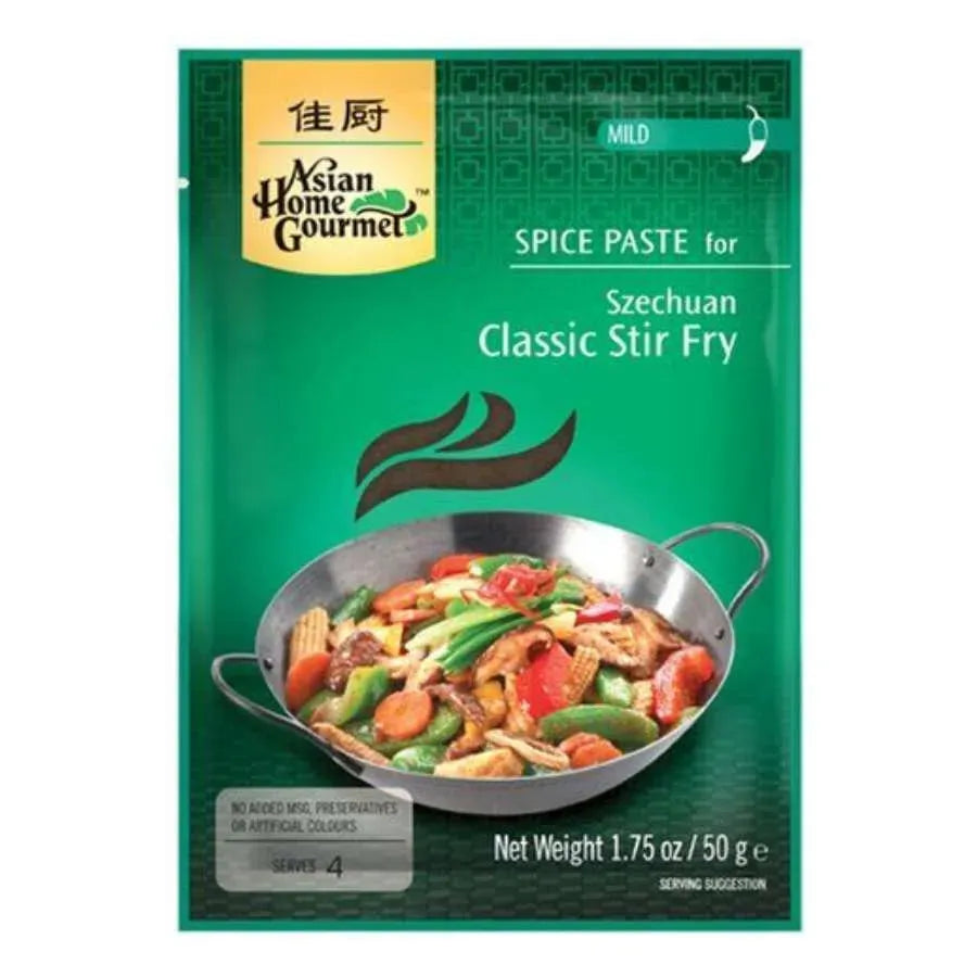 Asian Home Gourmet - Spice Paste for Szechuan Classic Stir Fry - 50g-Global Food Hub