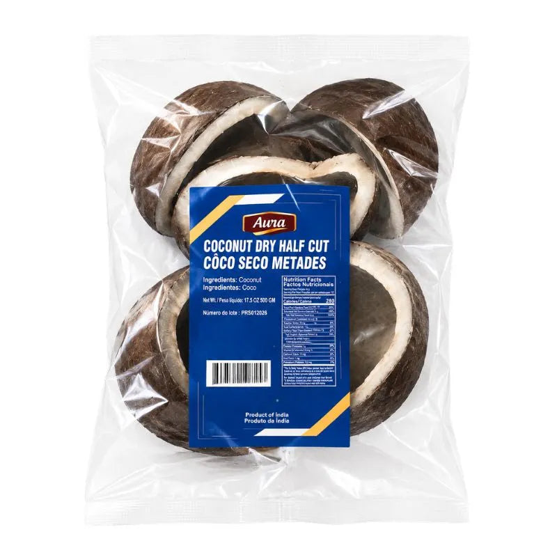 Aura Dried Coconut Halves - 500g-Global Food Hub
