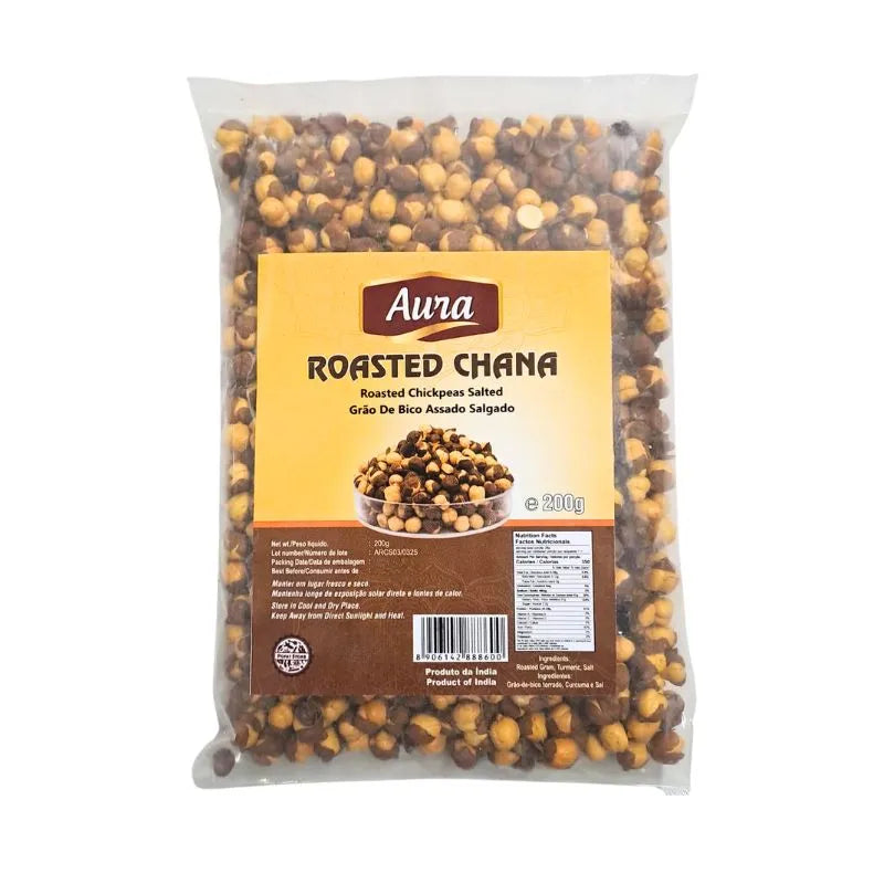 Aura Roasted Chana Salted - 200g-Global Food Hub