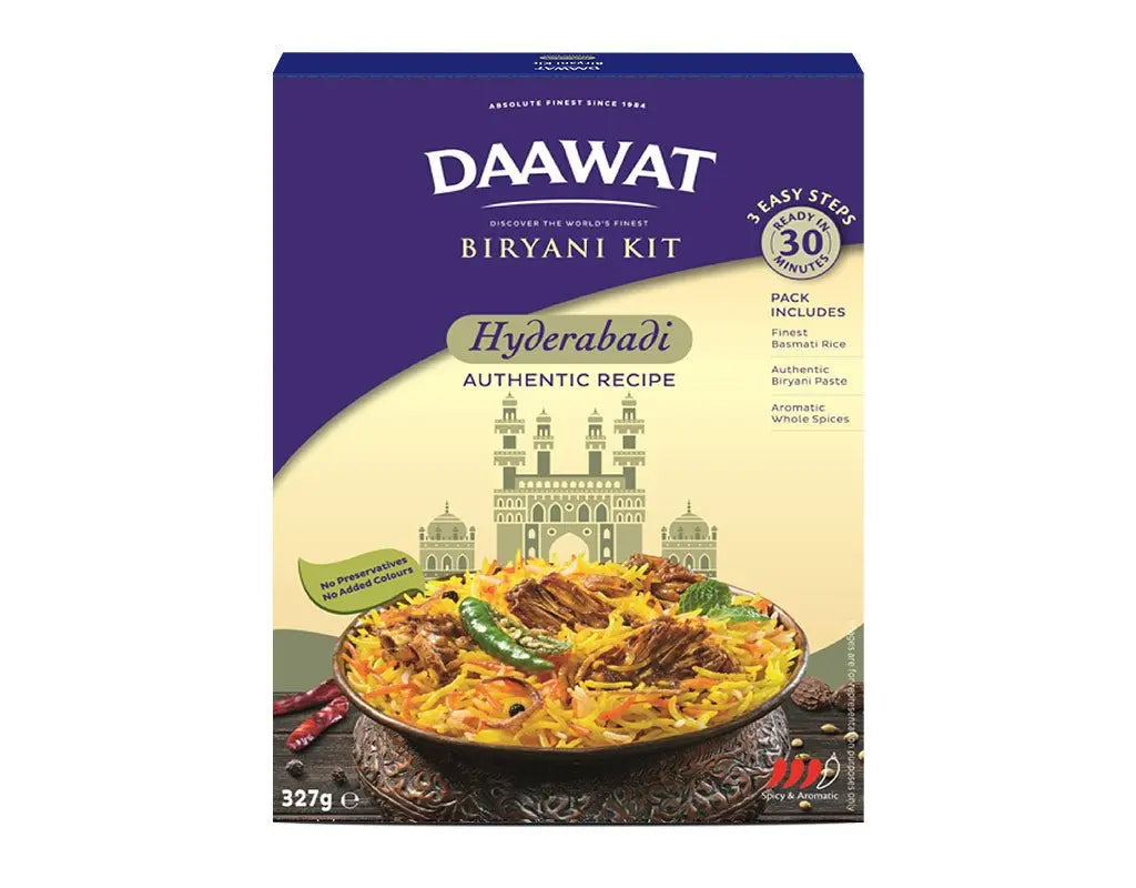 BBD 3th March '24 Daawat - 327g Hyderabadi Biryani Kit-327 grams-Global Food Hub