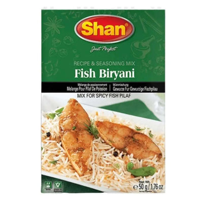 BBD JAN '24 Shan Fish Biryani Masala 50g-50 grams-Global Food Hub