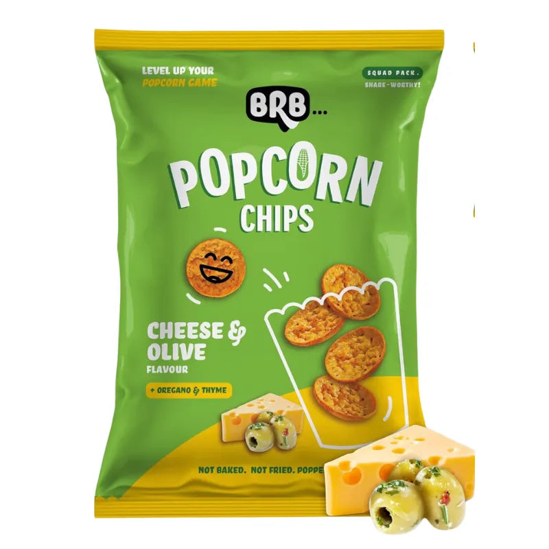 BRB Popcorn Chips Cheese & Olive Flavour-Global Food Hub