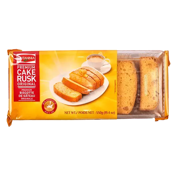 BRITANNIA Cake Rusk Original - 550g-Global Food Hub