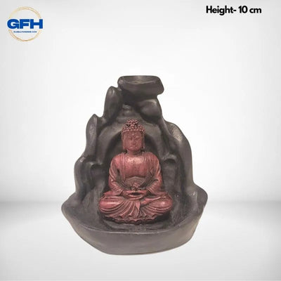 Back Flow Cone Incense Burner Buddha-Global Food Hub