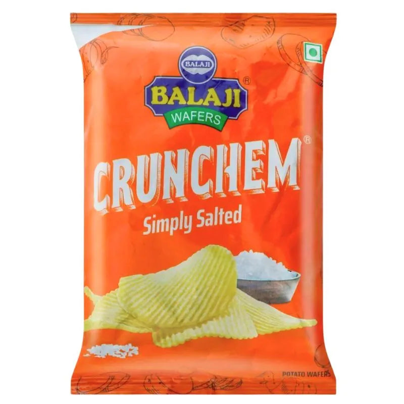 Balaji Crunchem Simply Salted Potato Wafers-30 grams-Global Food Hub