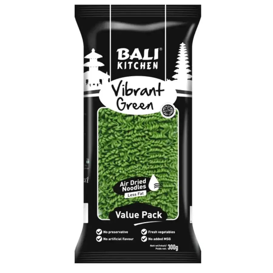 Bali Kitchen Vibrant Green Noodles - 300g-Global Food Hub