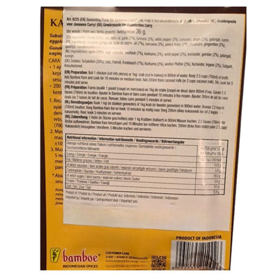 Bamboe Bumbu Kare Java - 36g-Global Food Hub