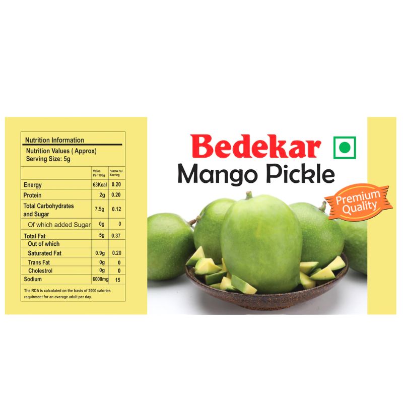 Bedekar Mango Pickle - 400g-Global Food Hub