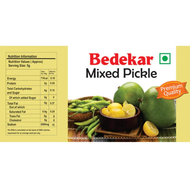 Bedekar Mixed Pickle - 400g-Global Food Hub