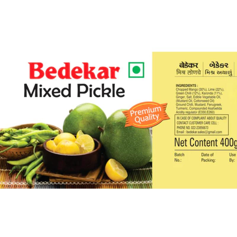 Bedekar Mixed Pickle - 400g-Global Food Hub