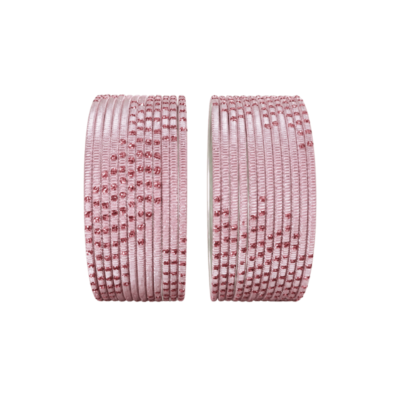 Bella Adults Bangles Set of 24 - Baby Pink - Size 2.4-Global Food Hub