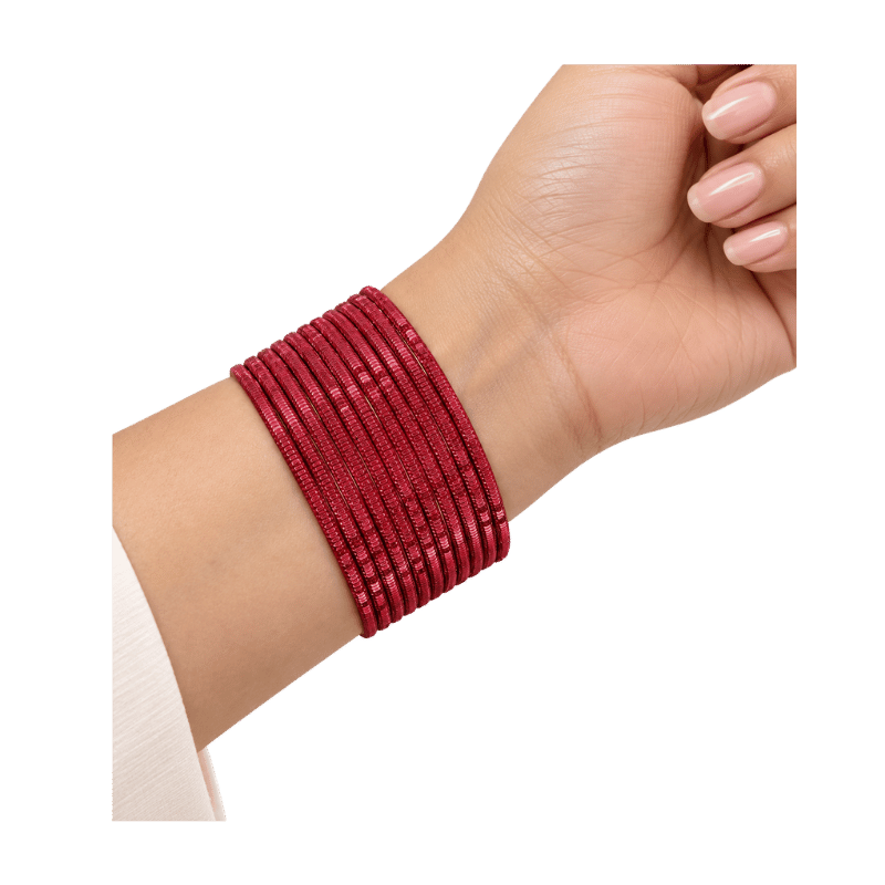 Bella Adults Bangles Set of 24 - Bloody Red - Size 2.4-Global Food Hub