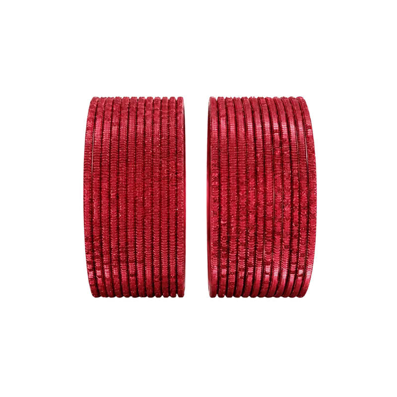 Bella Adults Bangles Set of 24 - Bloody Red - Size 2.4-Global Food Hub