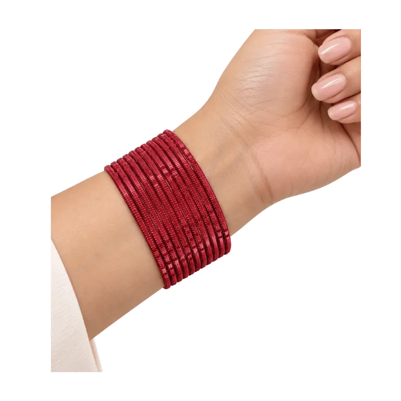 Bella Adults Bangles Set of 24 - Bloody Red - Size 2.6-Global Food Hub