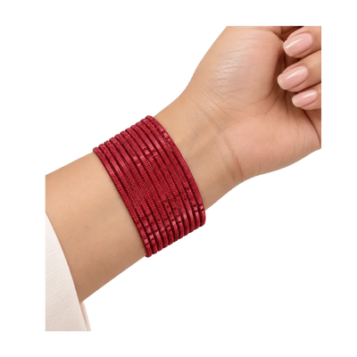 Bella Adults Bangles Set of 24 - Bloody Red - Size 2.8-Global Food Hub