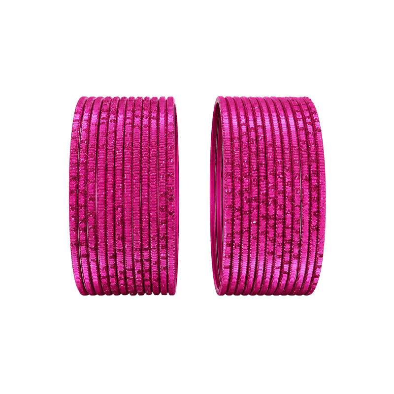 Bella Adults Bangles Set of 24 - Dark Pink - Size 2.4-Global Food Hub