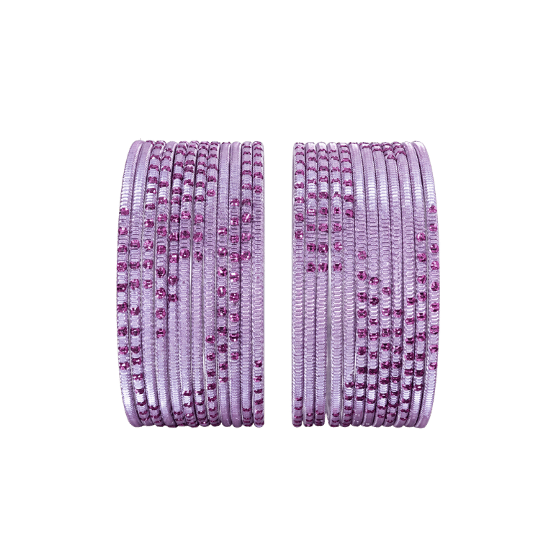 Bella Adults Bangles Set of 24 - Lavender - Size 2.4-Global Food Hub