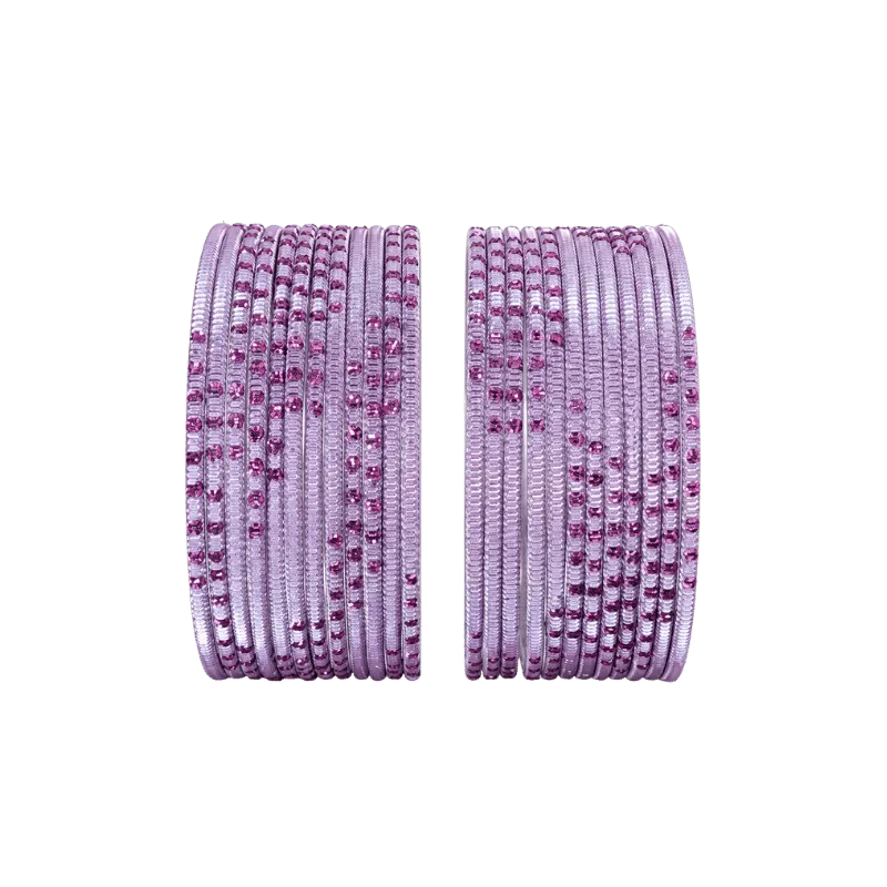 Bella Adults Bangles Set of 24 - Lavender - Size 2.4-Global Food Hub