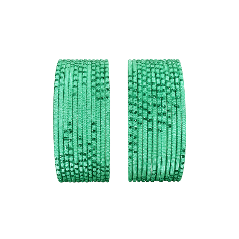 Bella Adults Bangles Set of 24 - Mint Green - Size 2.4-Global Food Hub