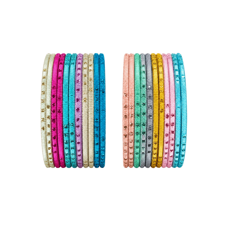 Bella Adults Bangles Set of 24 - Multicolour - Size 2.6-Global Food Hub