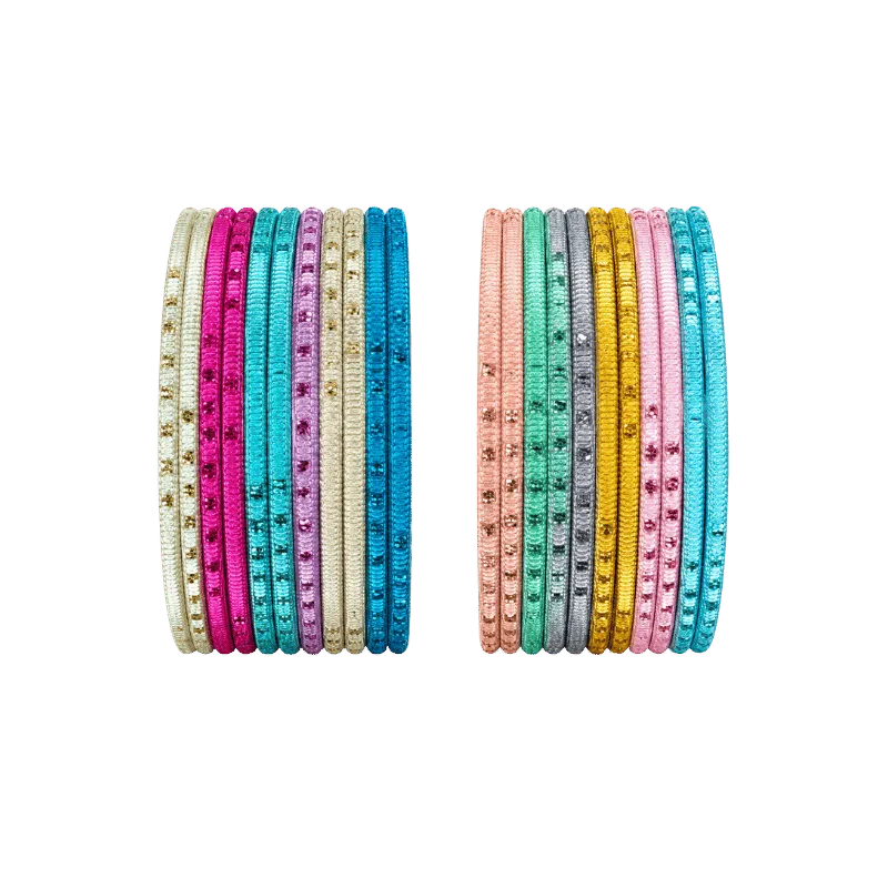 Bella Adults Bangles Set of 24 - Multicolour - Size 2.6-Global Food Hub