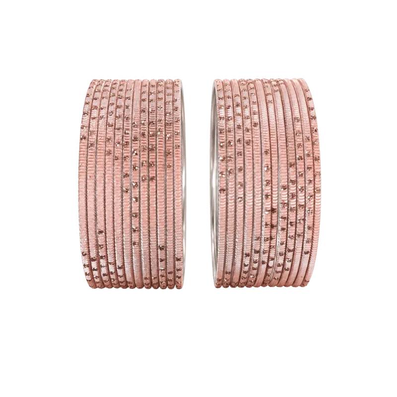 Bella Adults Bangles Set of 24 - Rose Gold - Size 2.8-Global Food Hub