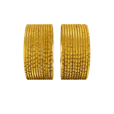 Bella Adults Bangles Set of 24 - Yellow - Size 2.6-Global Food Hub