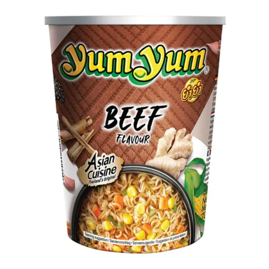 Best Before 10 Oct'24 Yum Yum CUP Noodle Beef Flavour-70 Grams-Global Food Hub