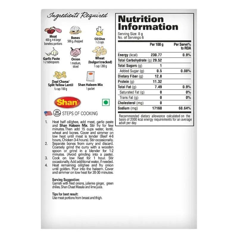 Best Before 11 August 2026 - Shan Haleem Masala - 50g-Global Food Hub