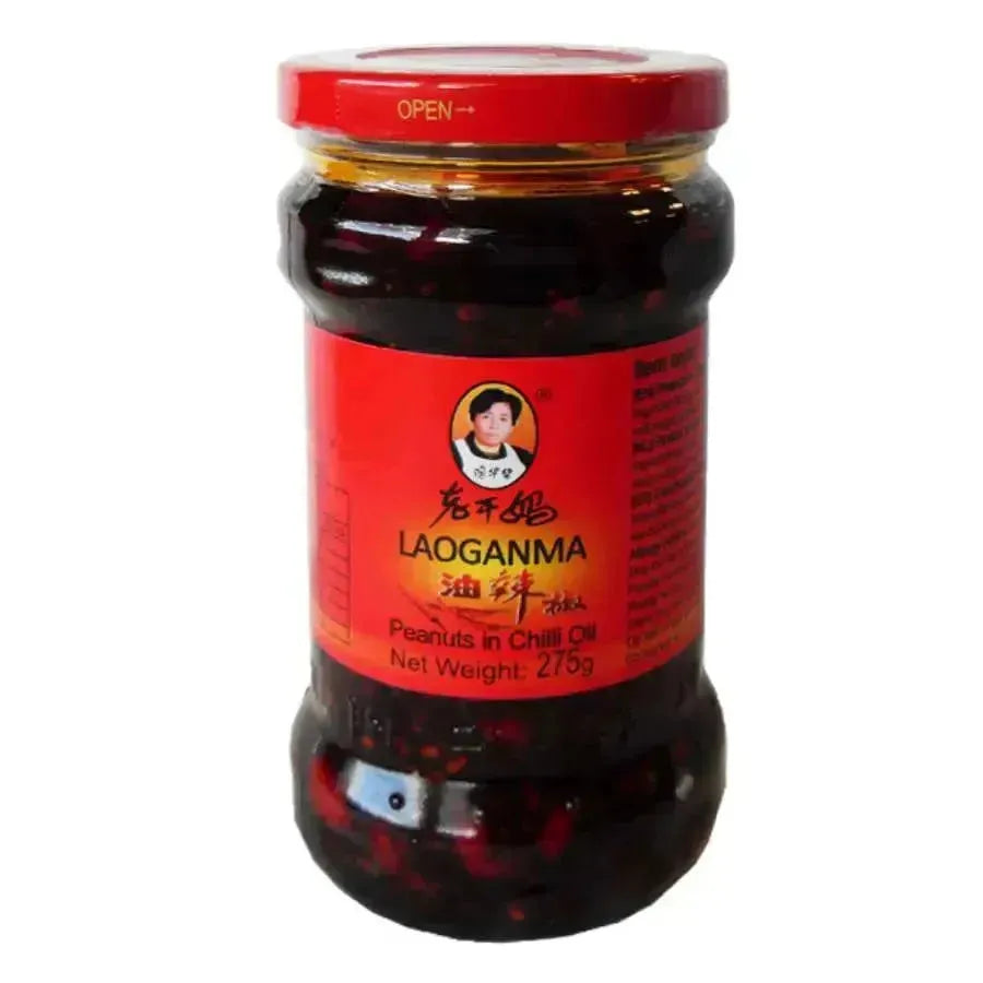 Best Before 12 July '24 - Lao Gan Ma - Peanuts in Chilli Oil - 275g-Global Food Hub