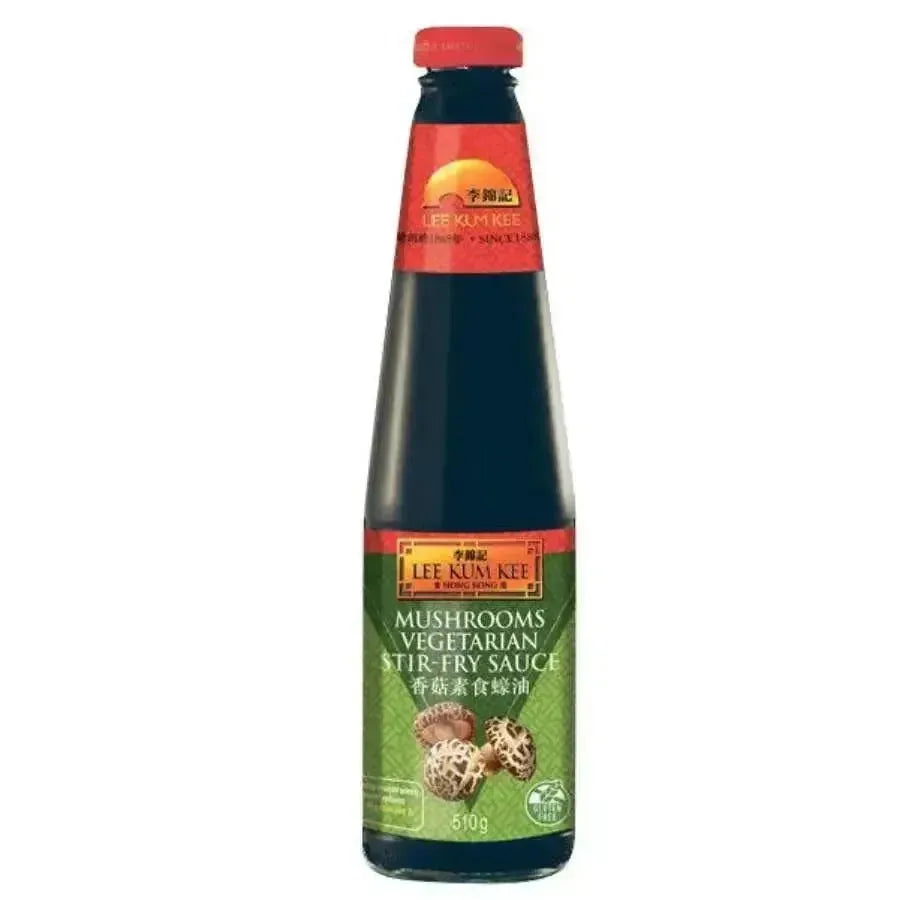 Best Before 15th July'25 LKK Mushroom Vegetarian Stir-fry Sauce - 510g-Global Food Hub