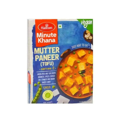 Best Before 16 October'25 Haldiram's - RTE Mutter Paneer (TOFU) 300g-Global Food Hub