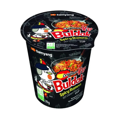 Best Before 19th May'26 Samyang Buldak CUP Noodles Hot Chicken Spicy Ramen Original - 70g-Global Food Hub