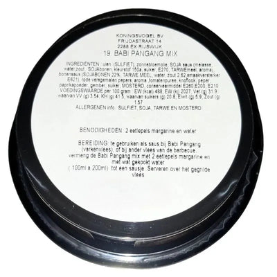 Best Before 23 January'25 Koningsvogel Boemboe Babi Pangang - 100g-Global Food Hub
