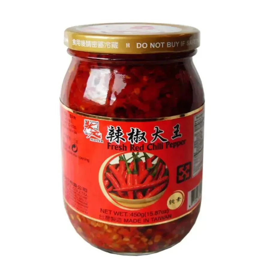 Best Before 23 September '25 - Master Sauce - Fresh Red Chili Pepper 450g-Global Food Hub