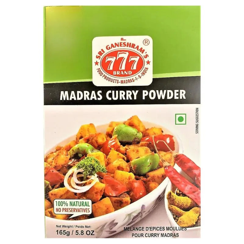 Best Before 24 Dec '24 - 777 Brand Madras Curry Powder - 165g-Global Food Hub