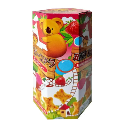 Best Before 24 January'25 Golden Lily Baby Koala Cream Filled Biscuits- Strawberry Flavour - 38g-Global Food Hub