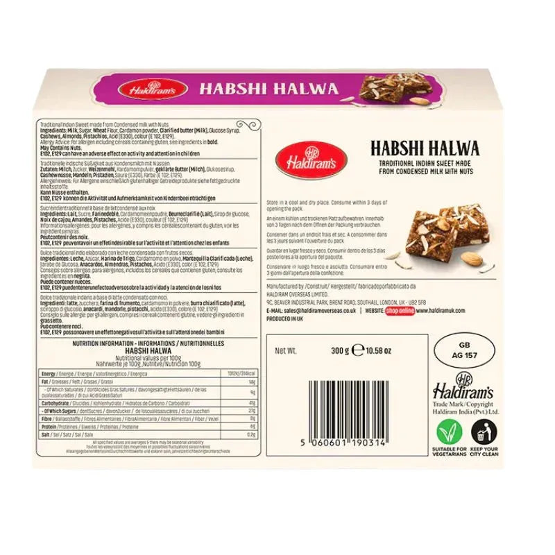 Best Before 24th June'26 Haldiram's - Habshi Halwa 300g-Global Food Hub
