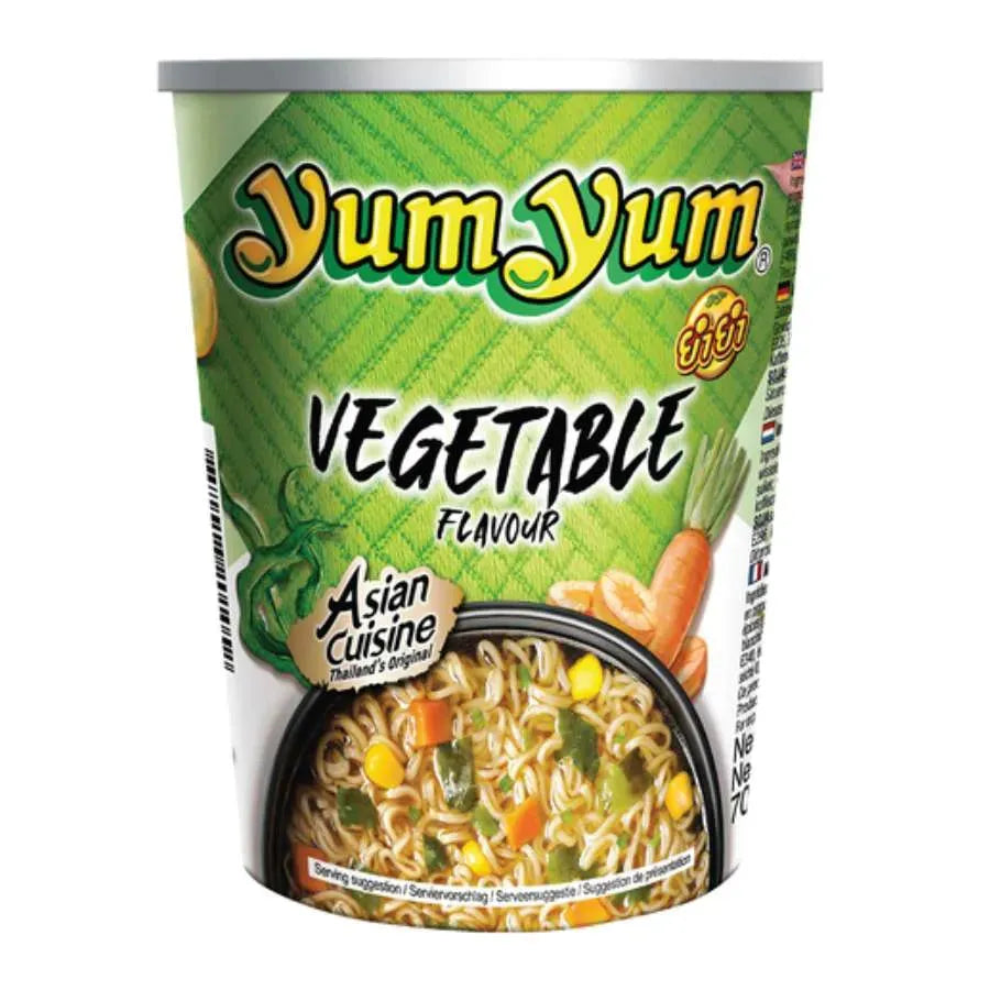 Best Before 26 December '24 - Yum Yum Cup Noodle Vegetable Flavour-70 grams-Global Food Hub