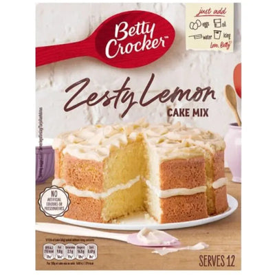 Best Before 3 April'25 Betty Crocker Zesty Lemon Cake Mix - 425g-Global Food Hub