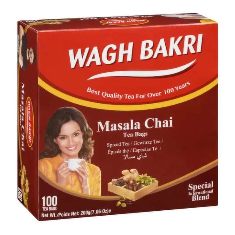 Best Before 30 April 2026 - Wagh Bakri Masala Chai/ Tea bags - 200g / 100 bags-Global Food Hub