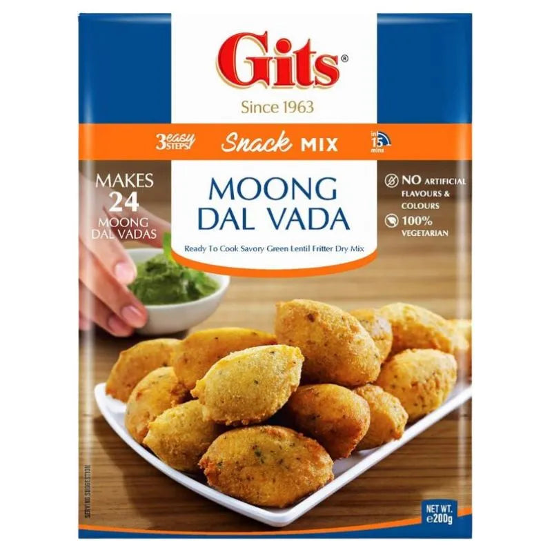 Best Before 30 June'25 Gits Moong Dal Vada Mix - 200g-Global Food Hub