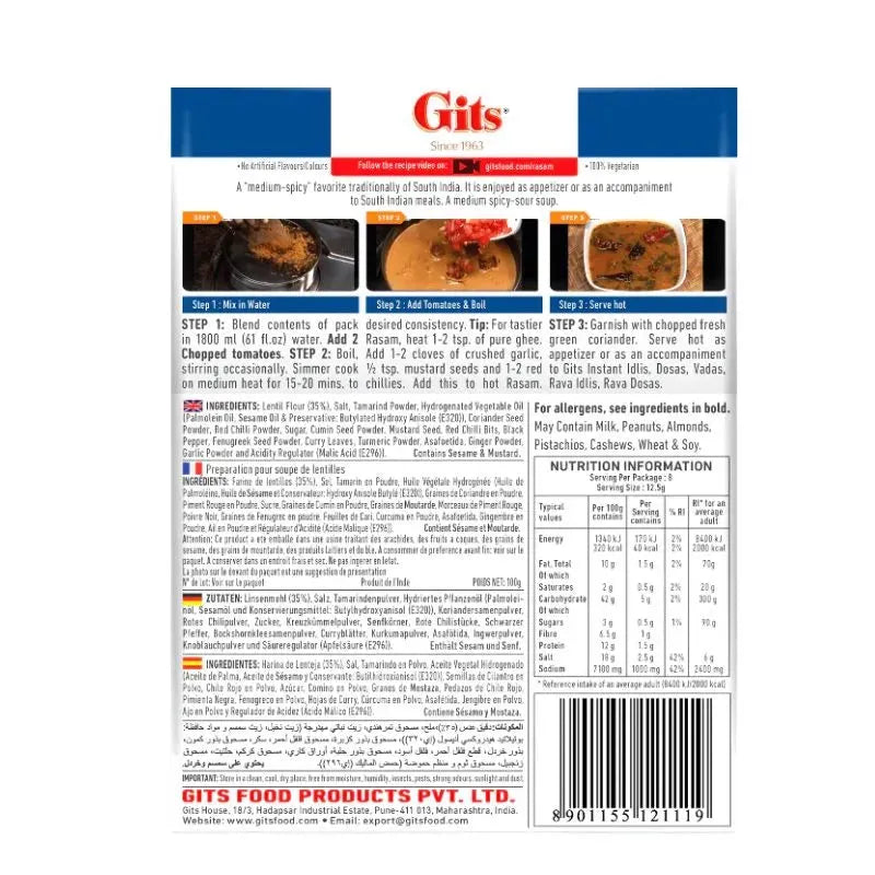 Best Before 30 June'25 Gits Rasam Mix - 100g-Global Food Hub