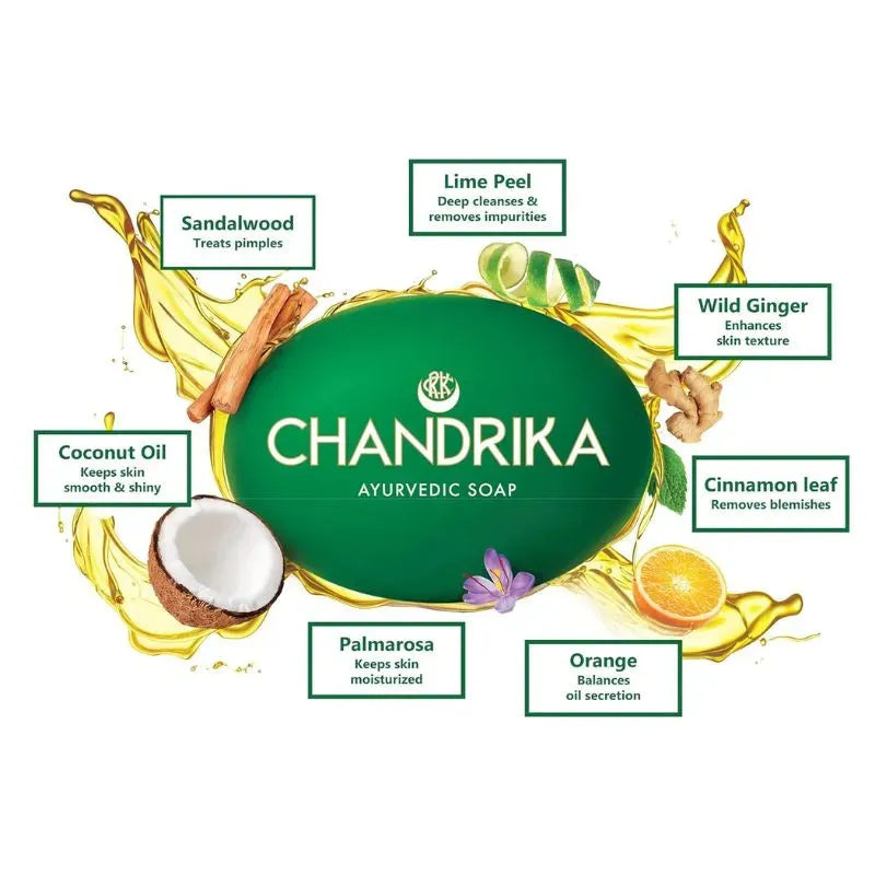 Best Before 30 June'26 Chandrika - Ayurvedic Soap - 75g-Global Food Hub